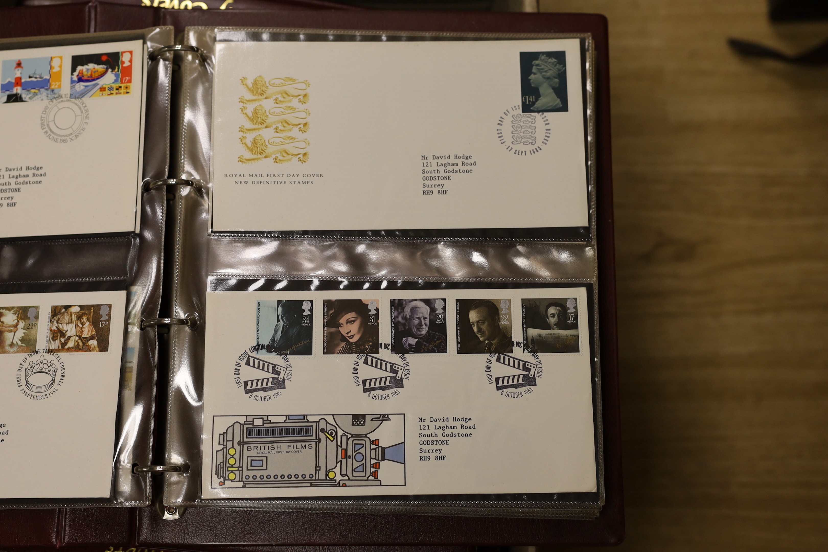 Ten albums of First Day Covers